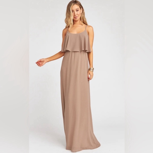 🔥💙Show me your MuMu Caitlin ruffle maxi dress M - Picture 1 of 16